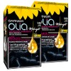 Garnier Olia Midnight Permanente Haarfarbe, 1,10, Saphirschwarz, ohne Ammoniak, zarter