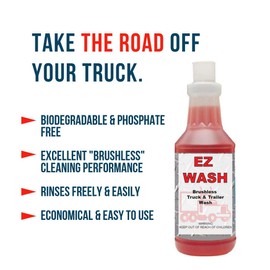 Detco - EZ Wash - Truck & Trailer Brushless Concentrated Cleaner - 1 Quart