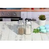 J&M DESIGN Glass Salt and Pepper Shakers Set with Moisture