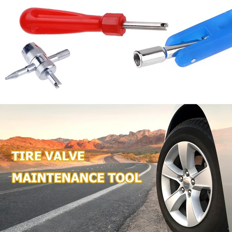 JNNJ Set of 3 Tyre Valve Stem Retracting Tool, Car