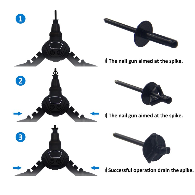 BESTYCHAO 60pcs Tri-Fold Exploding Large Head Aluminum Blind Rivet Pop