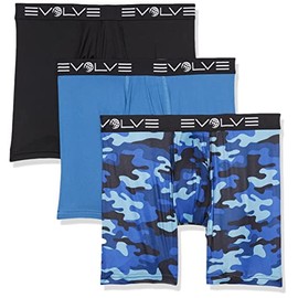 EVOLVE Men's Sport Mesh 3 Pack 6'' Boxer Briefs