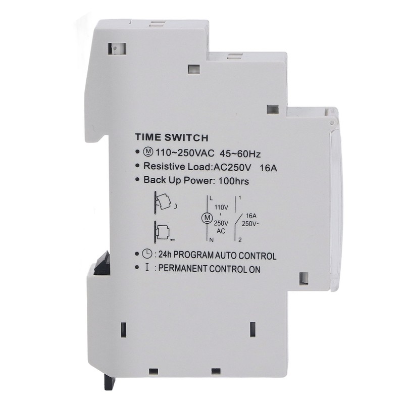 Time Switch Mechanical Timer Waterproof 24 Hours Controller 110‑250VAC for