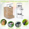 DADERXY 2PCS Bird Cage Feeders and Waterers Set, No Mess