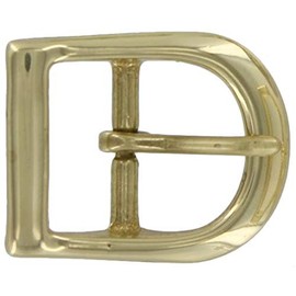 Ohio Travel Bag Center Bar Buckle, 1 Inch, Brass Finish, Solid Brass, C-1414-SB