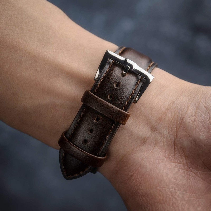 Watch Band, Quick Release, Genuine Leather, Elegant, Smooth and Soft