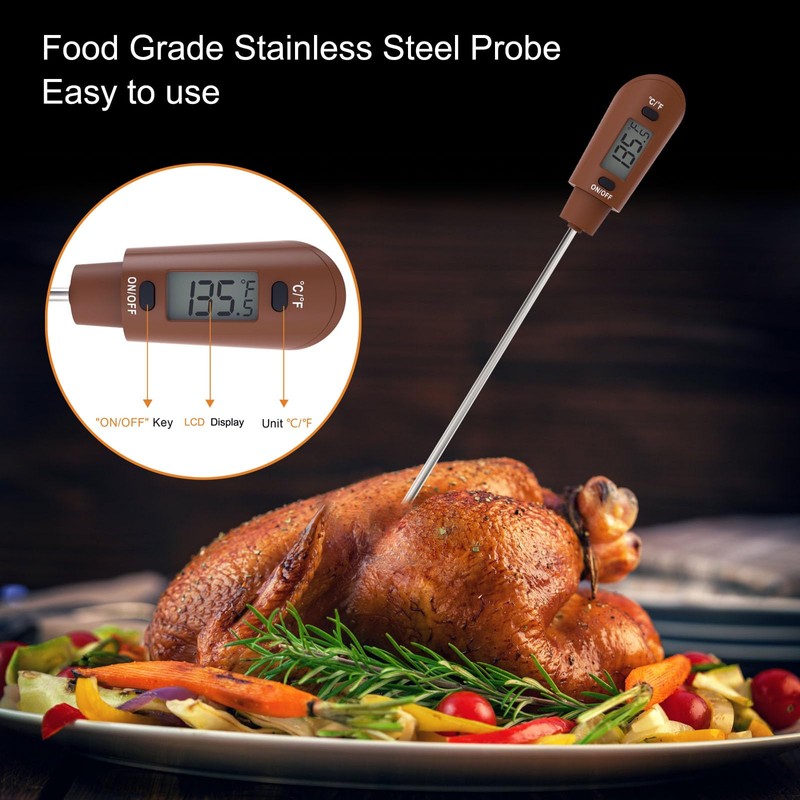 Efeng Candy Spatula with Thermometer Built in and Pot Clip