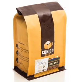 Tanzania Peaberry Coffee - Whole Bean Coffee - Freshly Roasted Coffee - Cubico Coffee - 16 Ounce (Single Origin Peaberry Tanzanian Coffee)