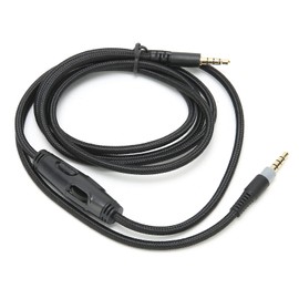 Slim Audio Cable Jack, Microphone Volume Control Replacement Audio Aux Cable with Volume Control Headset Headphone Cable with Volume Control OFC Copper Wire Plug and Play Compatible for Cloud Cloud
