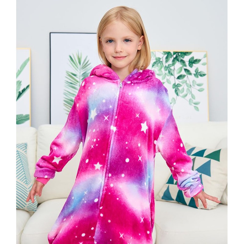 Kids Unicorn Onesie Animal Pajamas Cosplay Costume Sleepwear