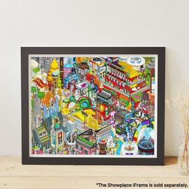 Pintoo Jigsaw Puzzle 2000 Piece for Adults - MonkiEarz - The Music City - Easy Storage Snug Interlocking Plastic Puzzles No Glue Required [H2924]