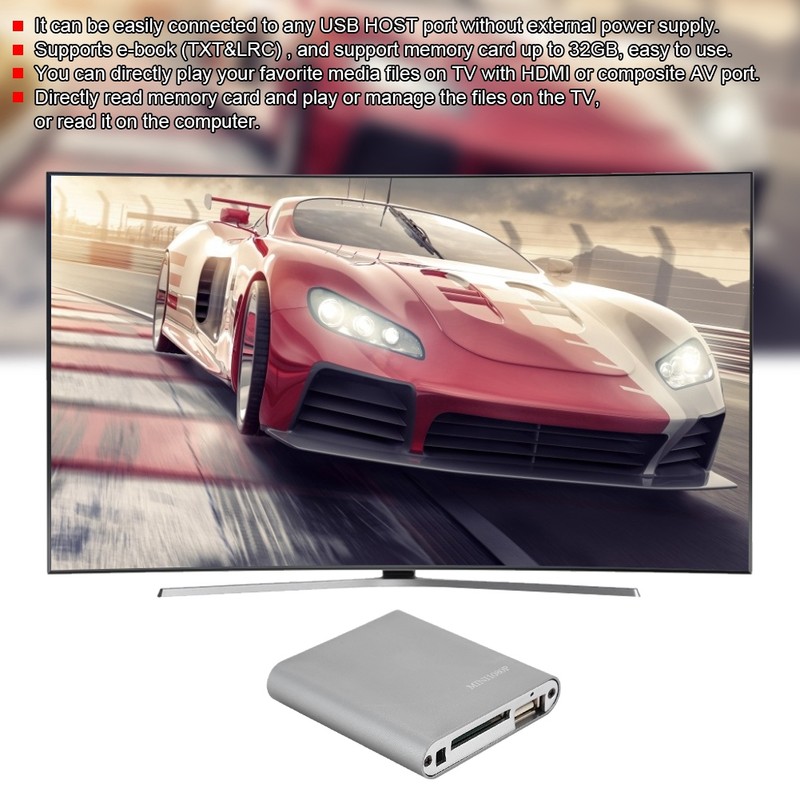 Mini 1080P HDMI Digital Media Player Hard Disk Decoder with