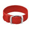 ULLCHRO Unisex Perlon Nylon Bracelet with Stainless Steel Silver Buckle,