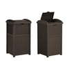 Suncast 33 Gallon Commercial Outdoor Trashcan Hideaway with Lid for