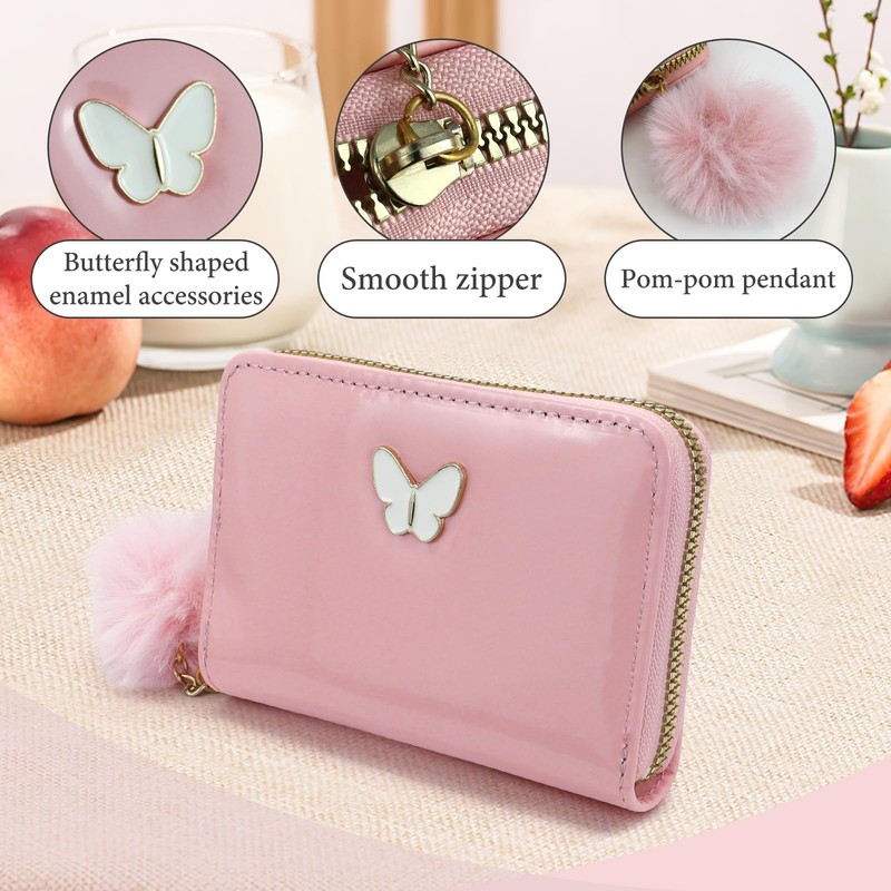 Energather Small Purse, PU Leather Wallet Women's Small for Women