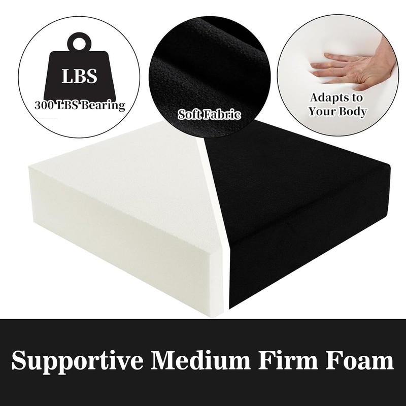 HOMBYS Foam Recliner Chair Cushions for Elderly, 4" Thick Chair
