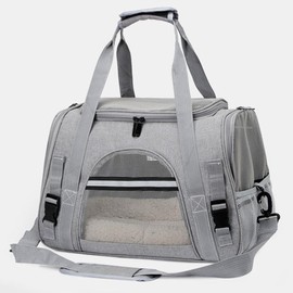 Pet Carrier Airline Approved Pet Carrier for Small Dogs, Medium Cat Small Cat, Small Airline Approved Cat Pet Travel Carrier(Grey)