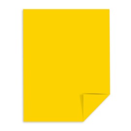 Astrobrights Colored Cardstock, 8.5" x 11", 65 lb /176 gsm, Solar Yellow, 250 Sheets (22731)