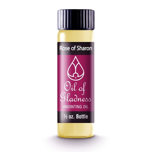 Oil of Gladness Rose of Sharon Anointing Oil - Oil for Daily Prayer, Ceremonies and Blessings 1/2 oz