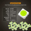 EBAIFUN 18-pc Ice Blue LED Interior Light Kit Compatible with