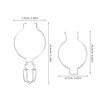 Anneome Mason Jar Wire Clamp 4Pcs Stainless Steel Spring Sealed