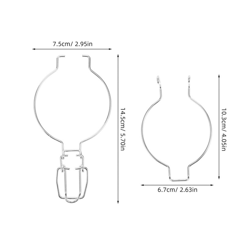 Anneome Mason Jar Wire Clamp 4Pcs Stainless Steel Spring Sealed