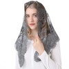 Spanish Mantilla Grey Chaple Veil Christian Prayer Veil Catholic Church