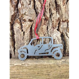 UTV 4 Seater Sport Utility Metal Holiday Ornament, Side by Side, SxS