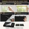 95-98% Blackout Self-Adhesive Window Curtain Cloth Shade