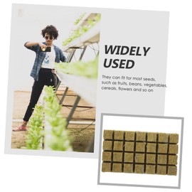 Outanaya 1 Set Hydroponic Soilless Cultivation Blocks Mineral Wool Starter Cubes for Gardening Easy Rooting and Transplanting Safe and Propagation