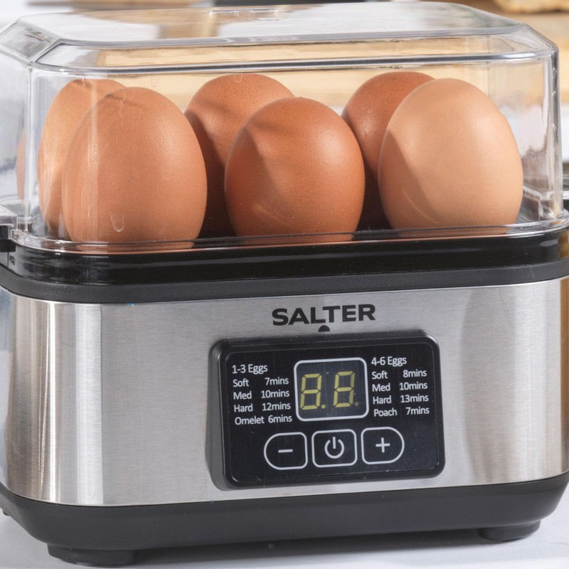 Salter Electric Egg Boiler 8 Egg Capacity Ideal for Soft