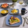 Gibson Soho Lounge Dinnerware Set, Service for 4 (16pcs), Matte