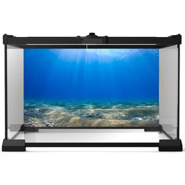 Riivvdise Aquarium Background Undersea Ocean Floor Aquarium Background Mysterious Underwater Sunshine Tropical Fish Tank Background Fish Tank Background Decor Vinyl 24x12in