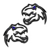 HHLOU A Pair Redeye Dinosaur Metal Emblem for Dodge RAM