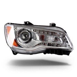 CONLLCON Headlights Assembly Compatible with 2012-2014 Chrysler 300,Headlamp Chrome Bezel Passenger Side Replacement CH2503231 68143002AC