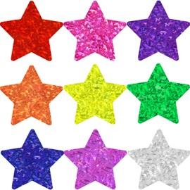 500pcs Glitter Star Stickers for Envelopes Sparkling Star Stickers Decorative Kids Stickers Holiday Decorations Classroom Graduation Reward Supplies