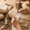 HJZHII 14 Rolls White Lace Ribbon, 0.5 to 2.5 inch