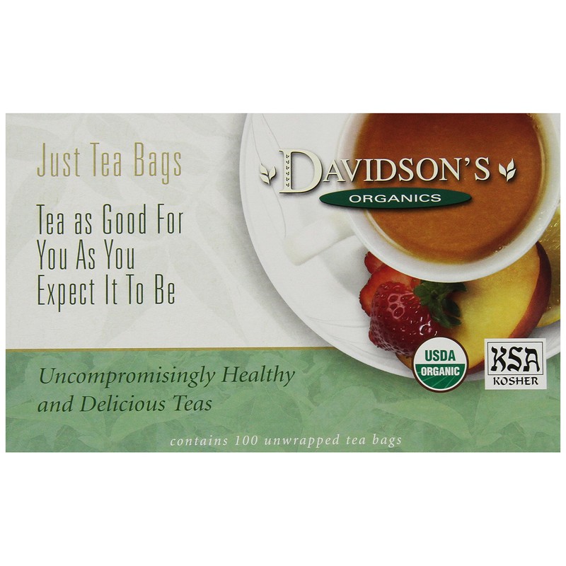 Davidson's Organics, White Pomegranate, 100-count Unwrapped Tea Bags