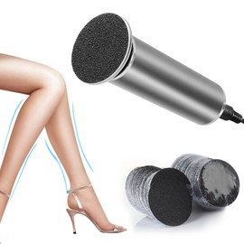 Elektrische Hornhaut Entferner Set: Profi Hornhaut Entfernen fuß Elektrisch Hornhautraspel Einstellbare Geschwindigkeit mit 60 Stück Ersatz Schleifkissen für Tote Harten Rissige Haut