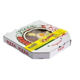 Raindrops Gummy Candy Pizza - 4.5” Mini Pizza with 18 Pieces of Candy Per Box - Yummy Toppings Made from Gummy Bears, Gummy Fruits, Licorice Ropes and More - Fun and Unique Candy Gifts (1 Pizza)