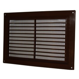 Air Ventilation Plastic Grill Cover 250mm x 170mm/Brown