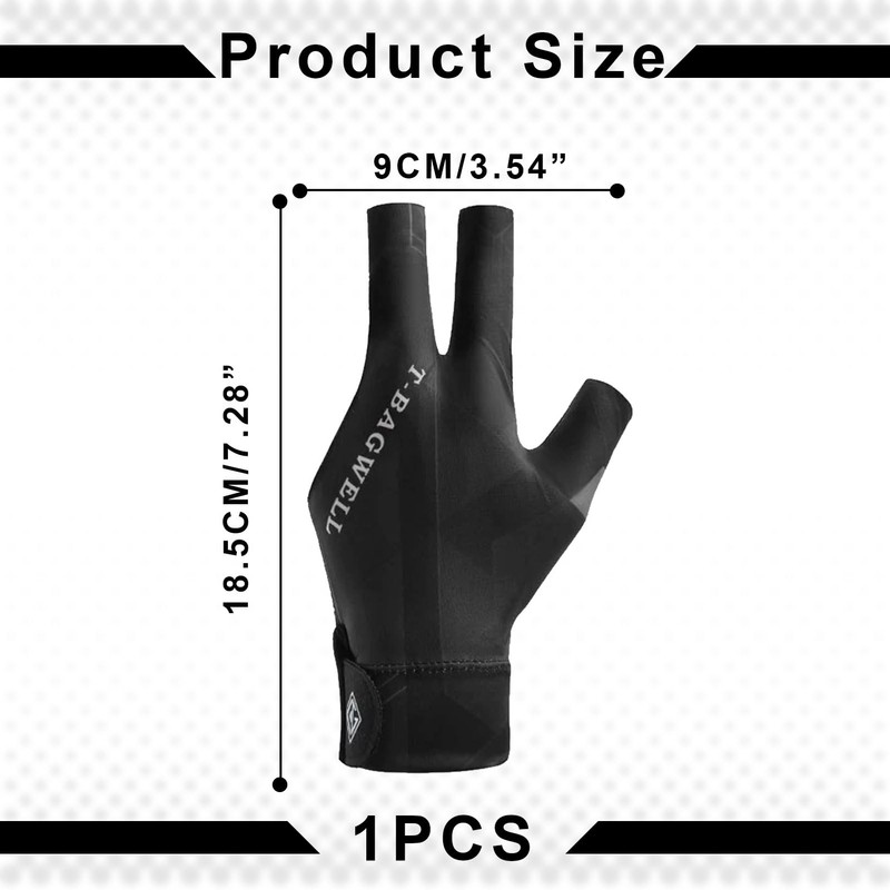 AONAYO Single Pack Billiard Gloves, Billiard Glove Left, Snooker Gloves,