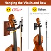 SNIGJAT Violin Wall Mount, 2 Pack Hardwood Violin Hanger with