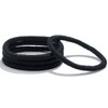 Kooshoo Round Mondo Plastic-Free Hair Ties 4 Pack, Black