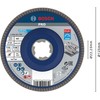 Bosch Accessories X-Lock Flap Discs, Angled Version, Plastic plateØ 125