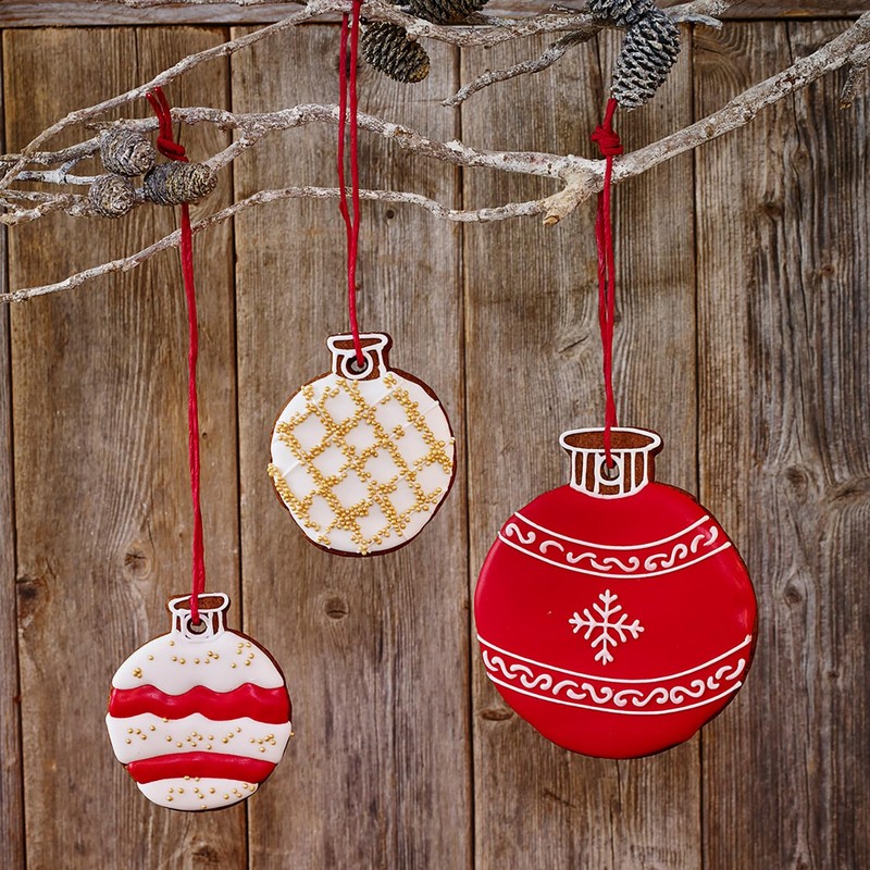 Birkmann 1010699510 Cookie Cutter Christmas Ball 6.5 cm, Grey Plastic,
