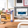 ZOOFOX Bamboo Desk Organizer with Adjustable File Holder, Mail Organizer