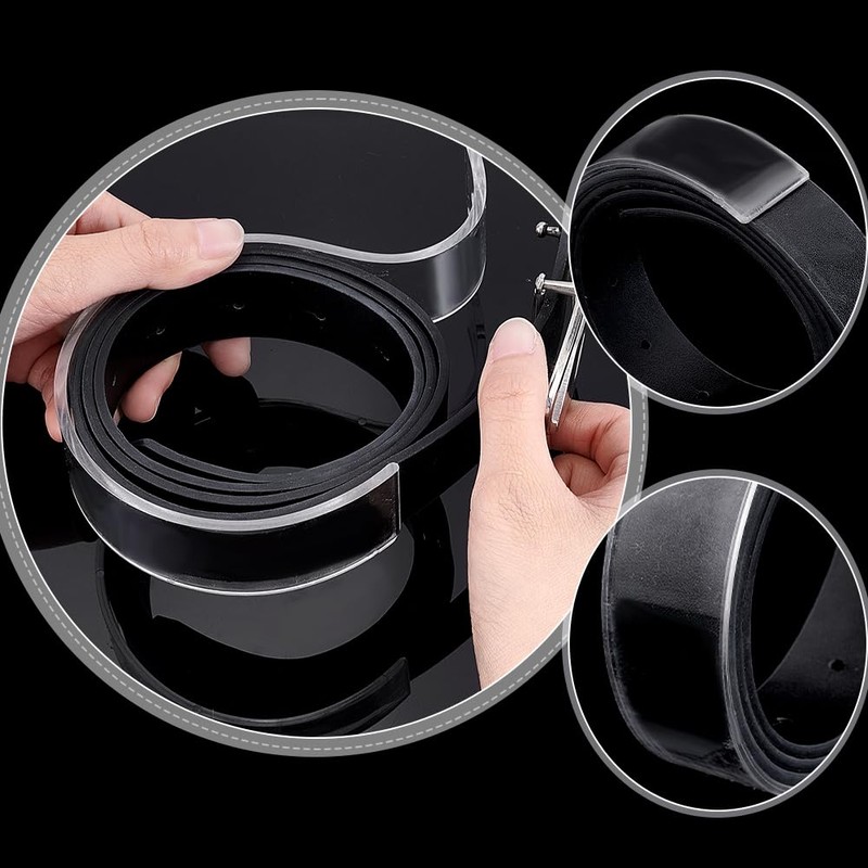 PH PandaHall 15pcs Acrylic Belt Display Stand Transparent Belt Organizer