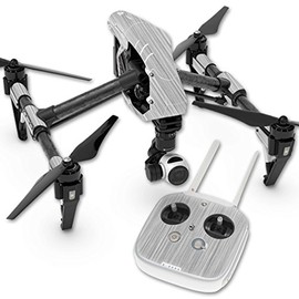MightySkins Skin Compatible with DJI Inspire 1 Quadcopter Drone wrap Cover Sticker Skins Steel
