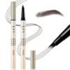 Apooliy Waterproof Eyebrow Pencil, Microblading Liquid Brow Pencil, Micro 4